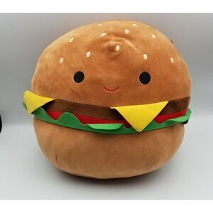 Squishmallow  CARL Best Cheeseburger RARE Plush Toy Hamburger Food‎ Friends